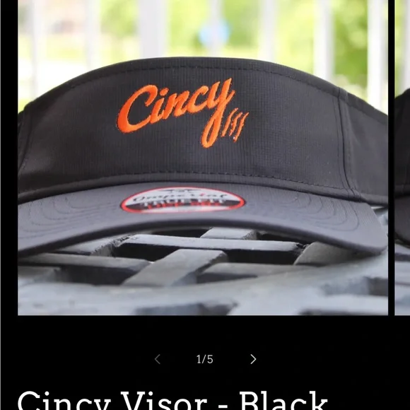 NWT Cincy Black and Orange Visor, Bengals, CINCINNATI (gift from a player) - Picture 11 of 12